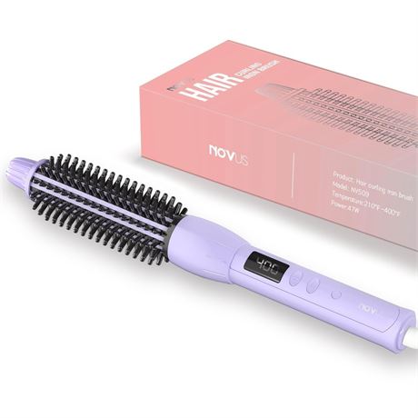 Hair Brush: 1 Inch Brush for Curly Hair with Anti-Scald Bristles, Straightening