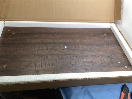 replacement nightstand bottom panel in dark oak grain finish.31x15-3/4