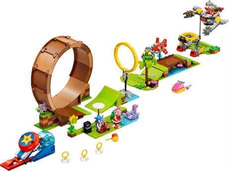 LEGO Sonic the Hedgehog Sonic's Green Hill Zone Loop Challenge Playset