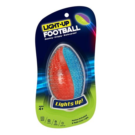 Best Brands Motion Activated Light Up Toss Football for Ages 4+
