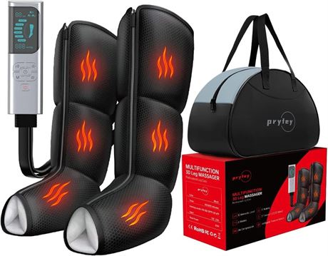 Leg Massager with Heat and Compression, Foot Massager for Circulation and Pain