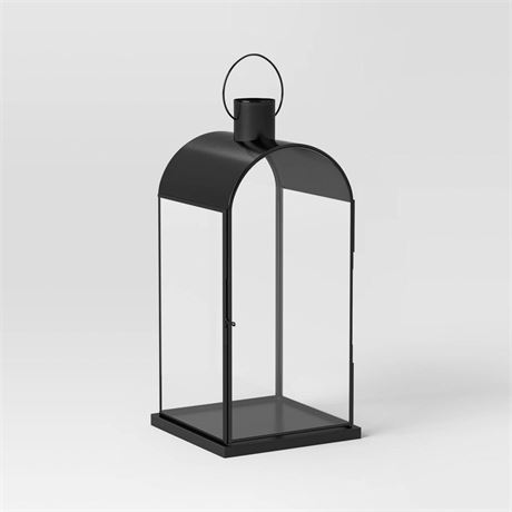 Short Metal Lantern Black - Threshold™