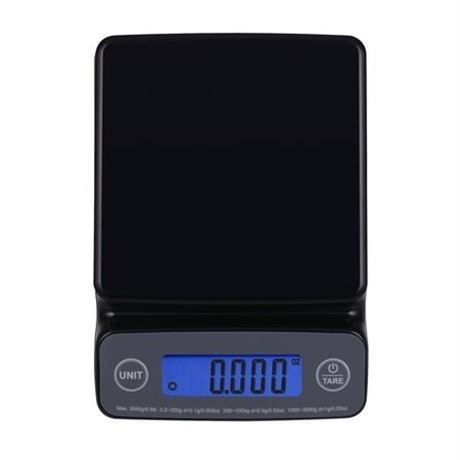 Mainstays 6LB High Precision Digital Kitchen Scale with Blue Backlit  Black