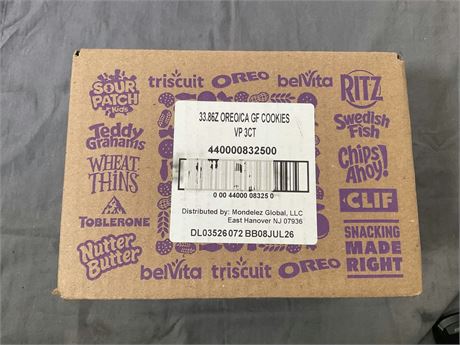 Oreo/ca gf cookies Va 3ct 33.86z