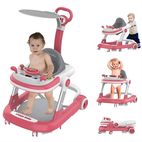 Baby Walkers with Wheel,Infant Walker for Babies with Adjustable Height,Speed &