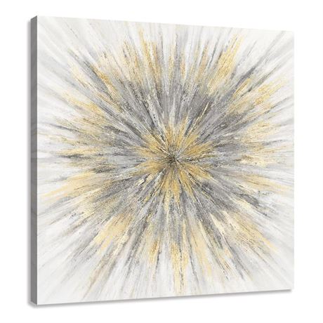 Yang Hong Yu Abstract Linear Ray Picture Decor Wall Art Modern Laser Painting