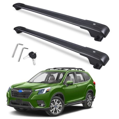 Autekcomma Max Loading 300lb Heavy Duty Lockable Roof Rack Cross Bars