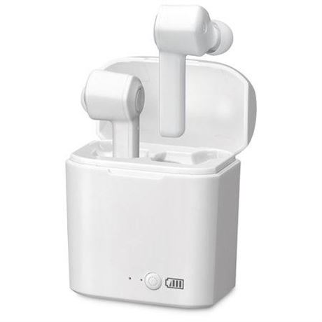 ILive Truly Wireless Bluetooth Earbuds and Charging Case - White