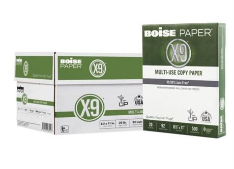 10 pack Copy Paper, White, Letter 8.5 x 11, 5000 Sheets 20 Lb, 92 Brightness,