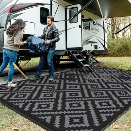 OFFSITE GENIMO Outdoor Rug for Patio Clearance,10x14 Waterproof Large