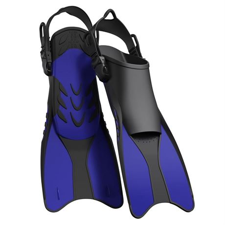 Snorkel Fins Adjustable Open Heel Fins,Dive Fins Light and Strong Thrust,Anti