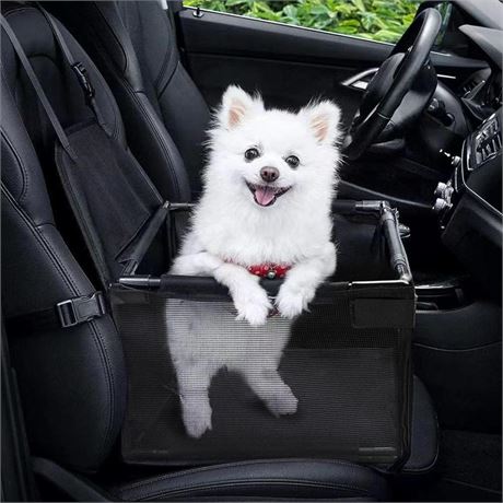 Dog Car Seats for Small Dogs,Portable Puppy/Pet Car Booster Seat with Clip-On