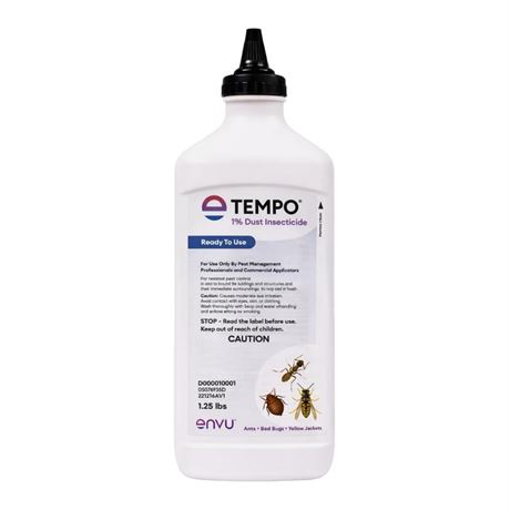 Tempo 1% Dust Insecticide 1.25 lbs | Ready-to-Use Cyfluthrin Bug Dust for Ants,