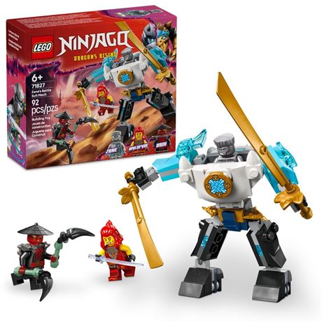 LEGO NINJAGO Zane's Battle Suit Mech Ninja Toy - Building Toy for Pretend Play