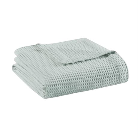 Beautyrest 100% Cotton Blanket, Trendy Woven Waffle Weave Design, All Season,