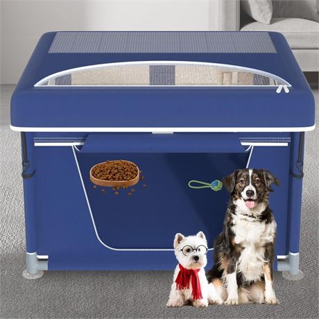 42x42x26 Inches Dog Playpens，Puppy Playpen with Cover for Puppies or Small