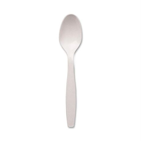 Dixie Plastic Teaspoons  Heavyweight  Polystyrene  White  1000 Ct (TH217)