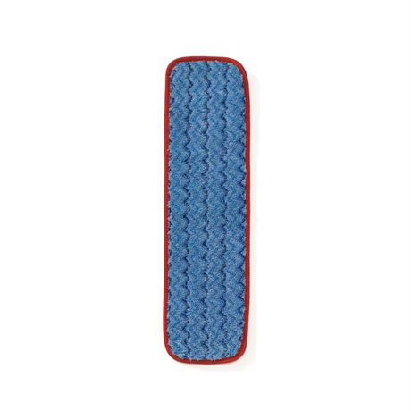 Rubbermaid Commercial Products HYGEN Microfiber Room Mop Pad, 18-Inch, Red,