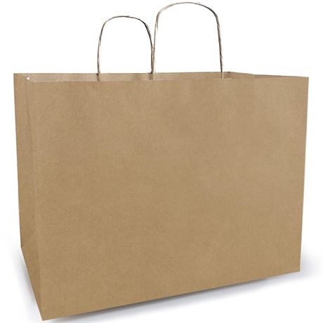 Large 'LEVI'S' Shopping Bags with Handles 
13x13x6  Inch 300 Pcs Brown Paper