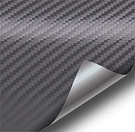 VViViD Anthracite Grey Carbon Fiber Vinyl Wrap Roll w/Air-Release Self-Adhesive