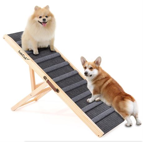 Dog Ramp for Bed Wooden Dog Ramps for High Beds Adjustable Dog Ramp for Car