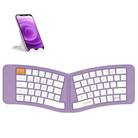 seenda Foldable Keyboard Wireless, Travel Portable Bluetooth Keyboard,