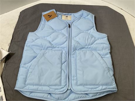 Meikulo Zip Up Puffer Vest Kids Stand Collar Quilted Gilet Sleeveless Jackets