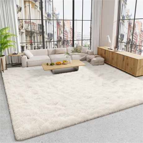 LOCHAS Ultra Soft Indoor Modern Area Rugs Fluffy Living Room Carpets for