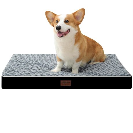 Dog Bed Mats for Medium Dog - Orthopedic Dog Pet Durable Crate Bed Mattress of