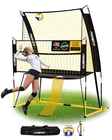 Volleyball Training Net System - Sturdy, Adjustable, and Portable Volleyball