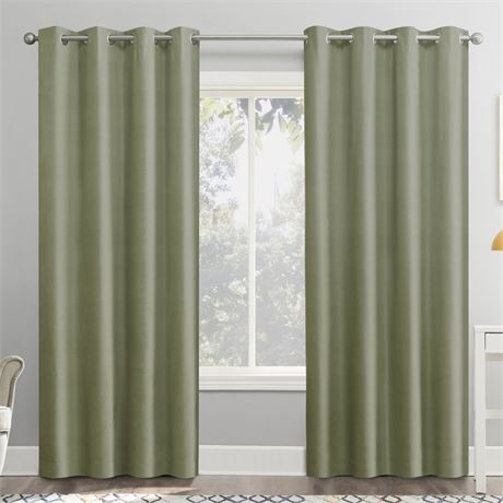 Sun Zero Duran 1-Piece Thermal Insulated 100% Blackout Grommet Curtain Panel,