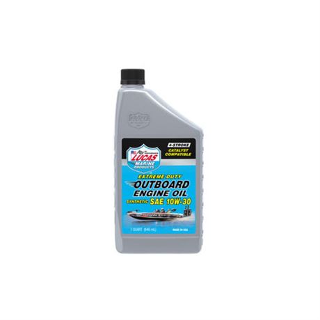 Lucas Oil 10661 SAE 10W-30 Synthetic 4-Stroke Outboard Engine Oil, Qt. -