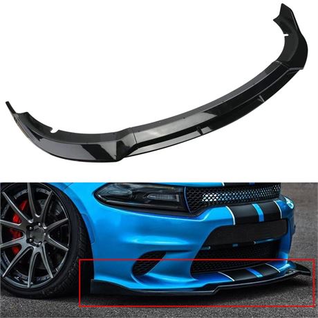 Front Bumper Lip Compatible with 2015 2016 2017 2018 2019 2020 2021 2022