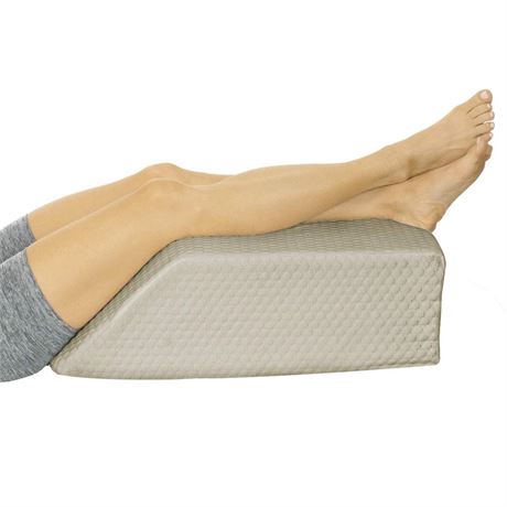 Leg Elevation Pillow for Sleeping, Swelling, Post Surgery - Memory Foam Bed