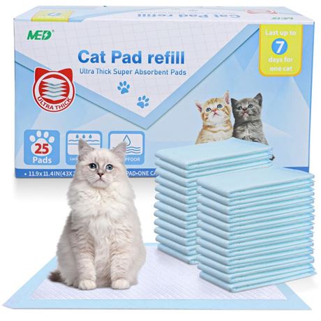 Cat Litter Pads Superior Absorbent 25 Count Scent Generic Refill Compatible