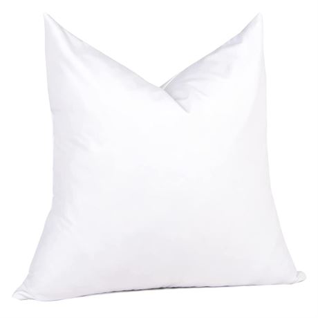 puredown® 30 x 30 Feather Down Throw Pillow Insert, 1 Pack Euro Pillow for