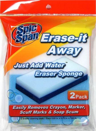 DD 2pk Erase Away Sponge - CASE OF 36 - 2PACK
