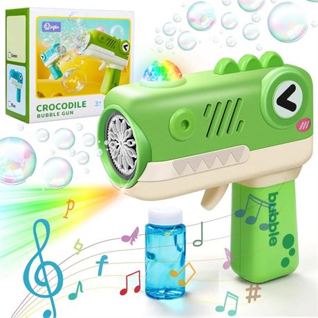 PayUSD Pool Toys Bubble Machine Bubble Gun with Music and Lights Kids Toys for