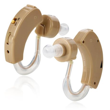 MEDca BTE Hearing Aids for Seniors - Behind The Ear Sound Amplifier Super Mini