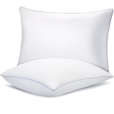 Bed Pillows for Sleeping 2 Pack, Standard Size Pillows Set of 2,Down