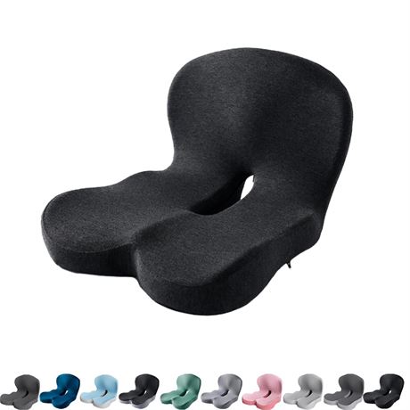 2025 New Back and Seat Cushion, 10 Styles Memory Foam L-Shaped Integrated Seat
