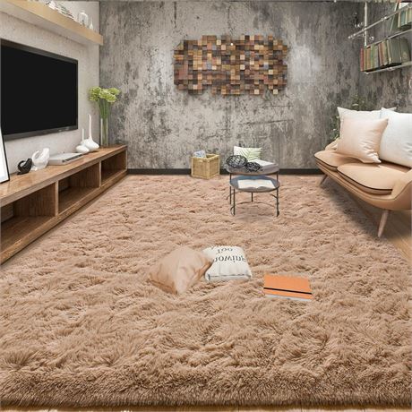 Tepook Super Soft Fluffy Rugs for Living Room, Area Rugs 8x10 for Bedroom,