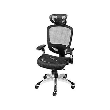Union & Scale™ FlexFit™ Hyken Ergonomic Mesh Swivel Task Chair, Black (UN59460)
