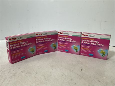 CVS Maximum Strength Severe Allergy & Sinus Headache Acetaminophen Tablets, 20