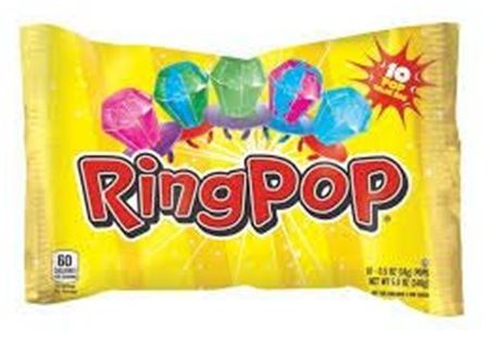 Ring Pop Lollipops, 10 ct