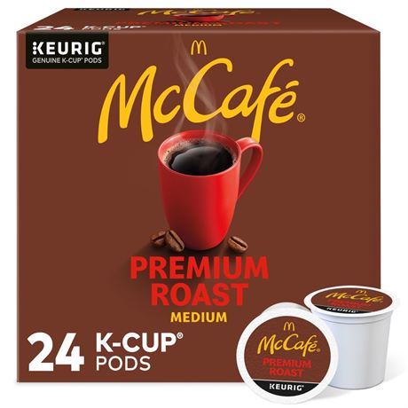McCafé McCafe Premium Roast Coffee K-Cup Coffee Pods, Medium Roast, 24 Count