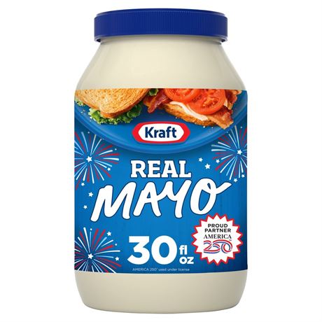 Kraft Real Mayo Creamy & Smooth Mayonnaise, for a Keto and Low Carb Lifestyle,