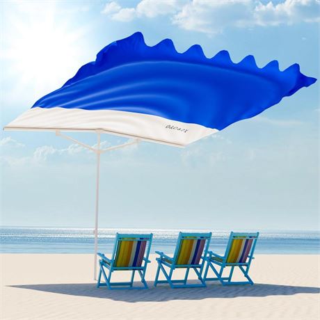 Beach Shade,UPF50+ Portable Beach Shade Tent, Beach Shade Canopy Wind Sail for