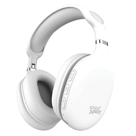 SoundPlay Foldable Wireless Headphones, Bluetooth Over-Ear Headset with