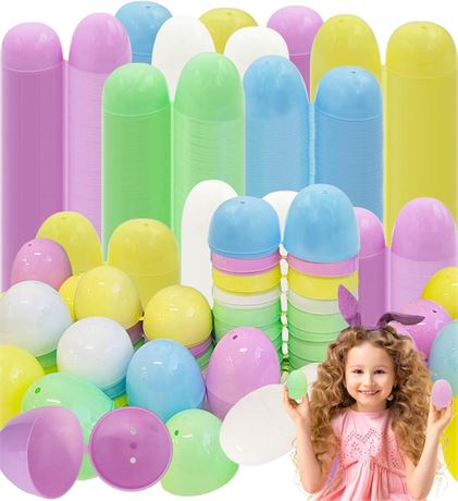 JOYIN 500 Pieces 2.3" Easter Eggs for Filling Specific Treats, Theme Party